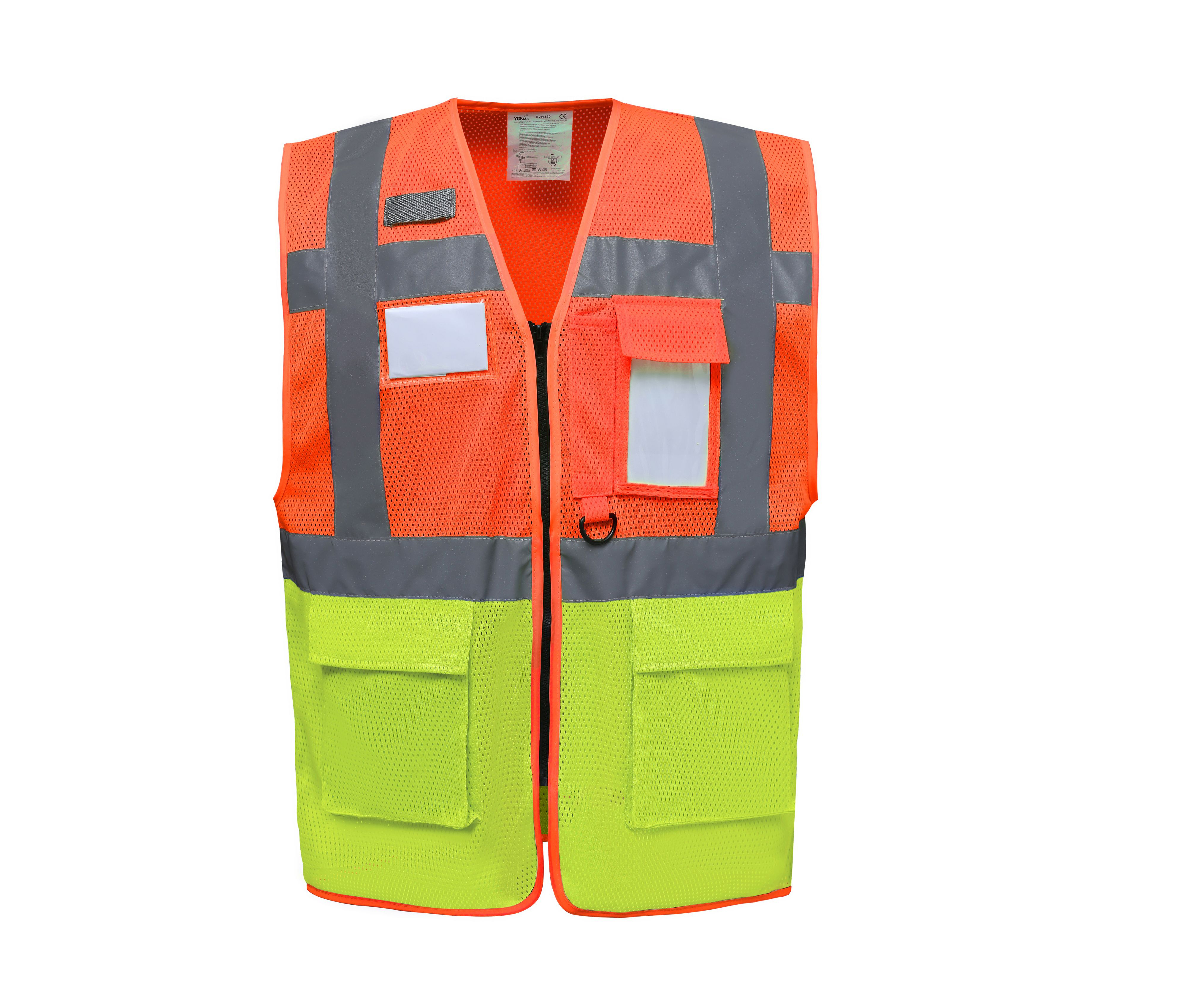 HI-VIS TOP COOL RECYCLED OPEN MESH EXECUTIVE WAISTCOAT