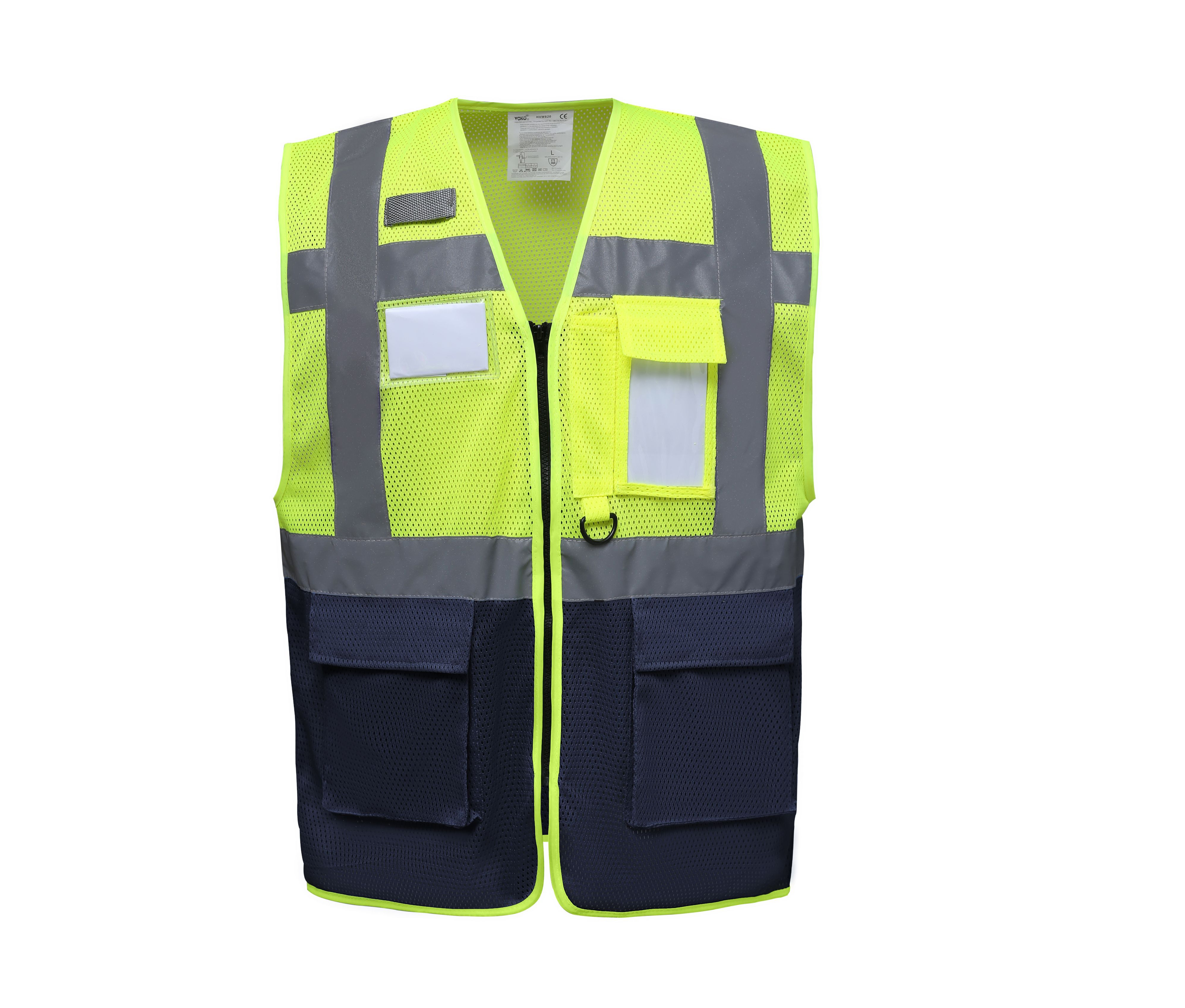HI-VIS TOP COOL RECYCLED OPEN MESH EXECUTIVE WAISTCOAT
