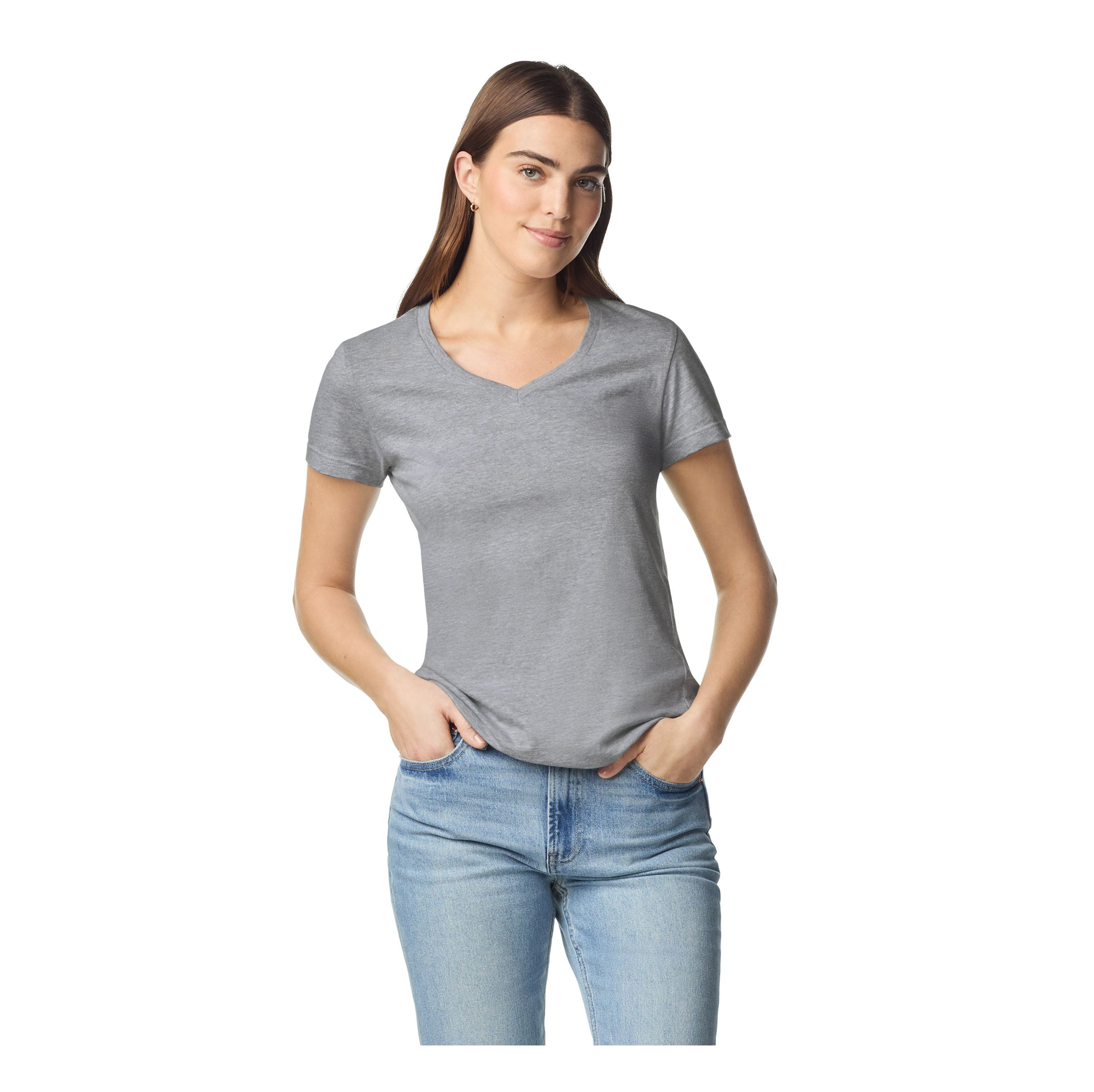 SOFTSTYLE® LADIES' V-NECK T-SHIRT