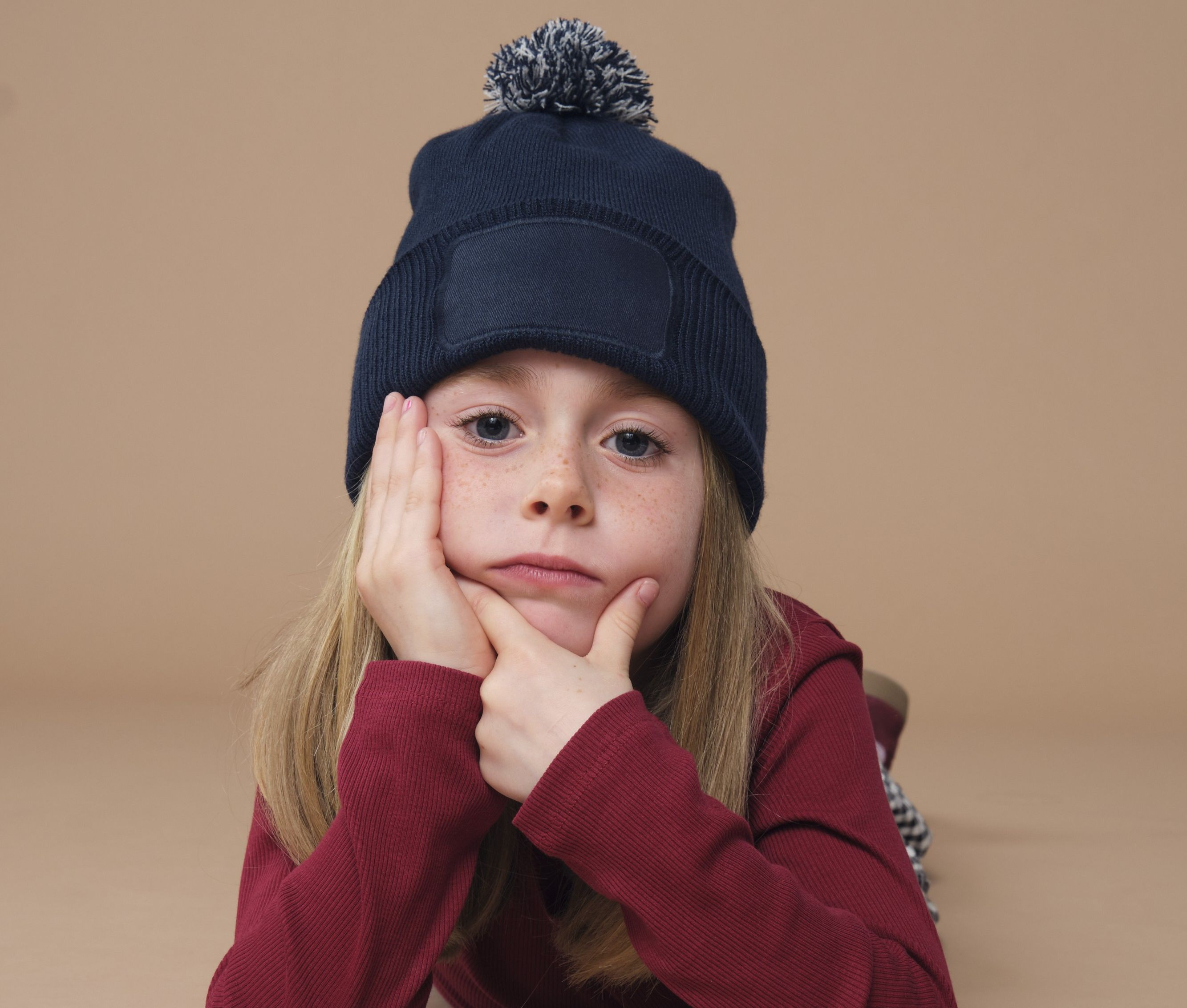 KIDS SNOWSTAR PATCH BEANIE