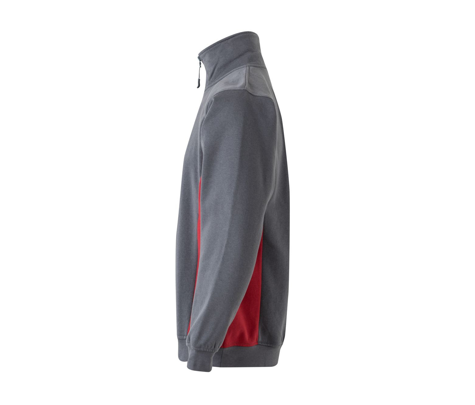 SUDADERA BICOLOR CREMALLERA EN EL CUELLO