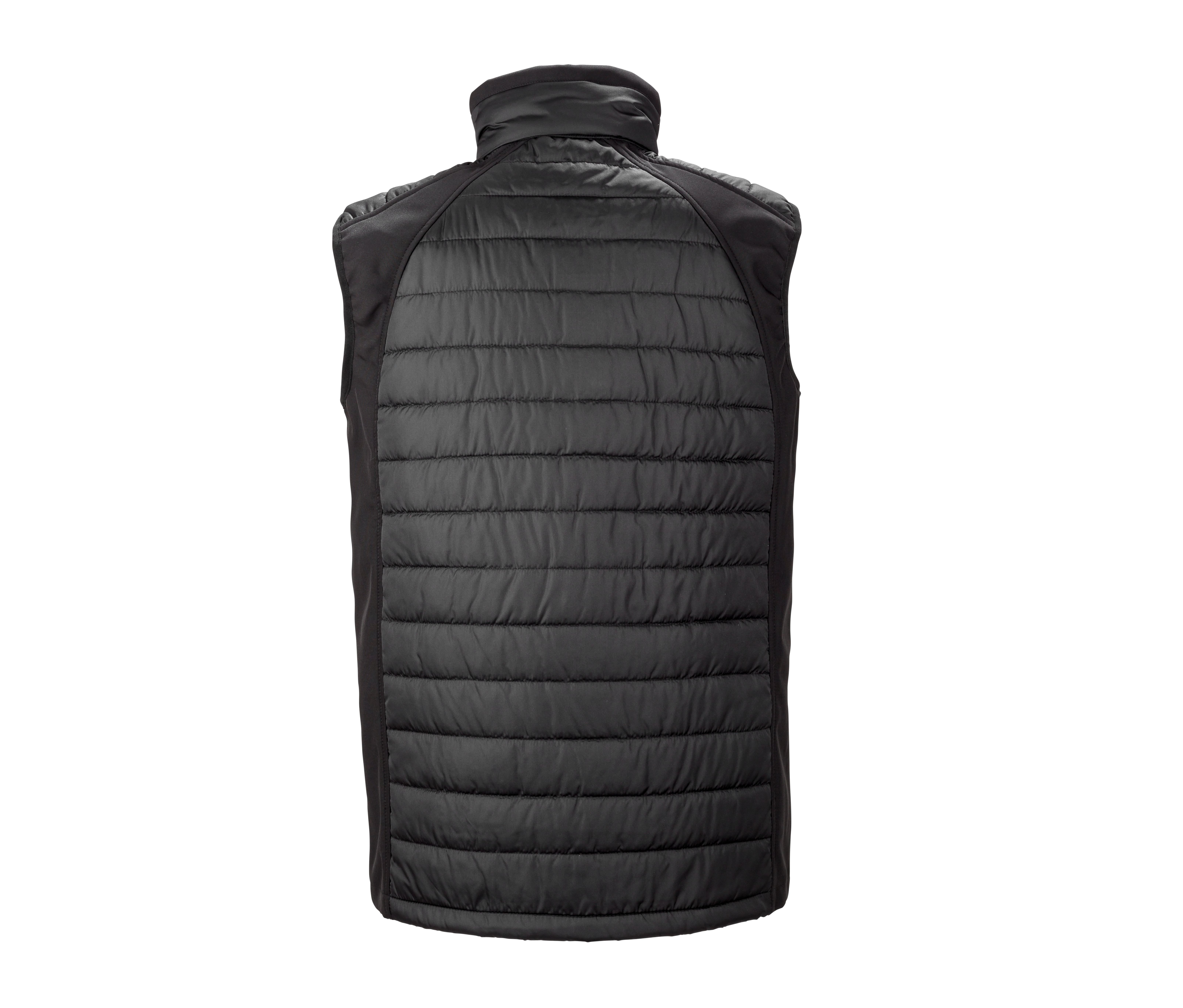 BLACK COMPASS PADDED SOFTSHELL JACKET