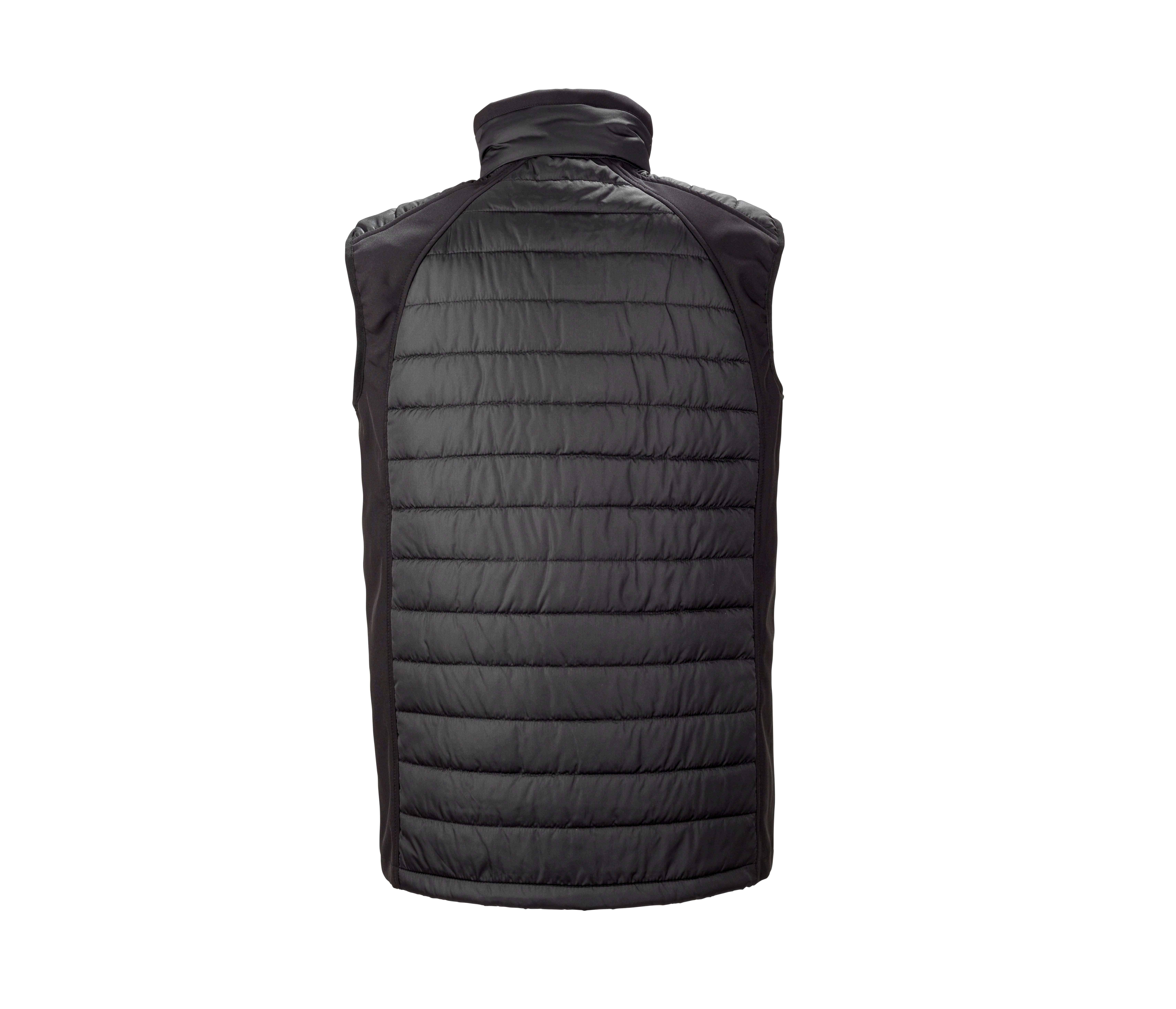 BLACK COMPASS PADDED SOFTSHELL JACKET