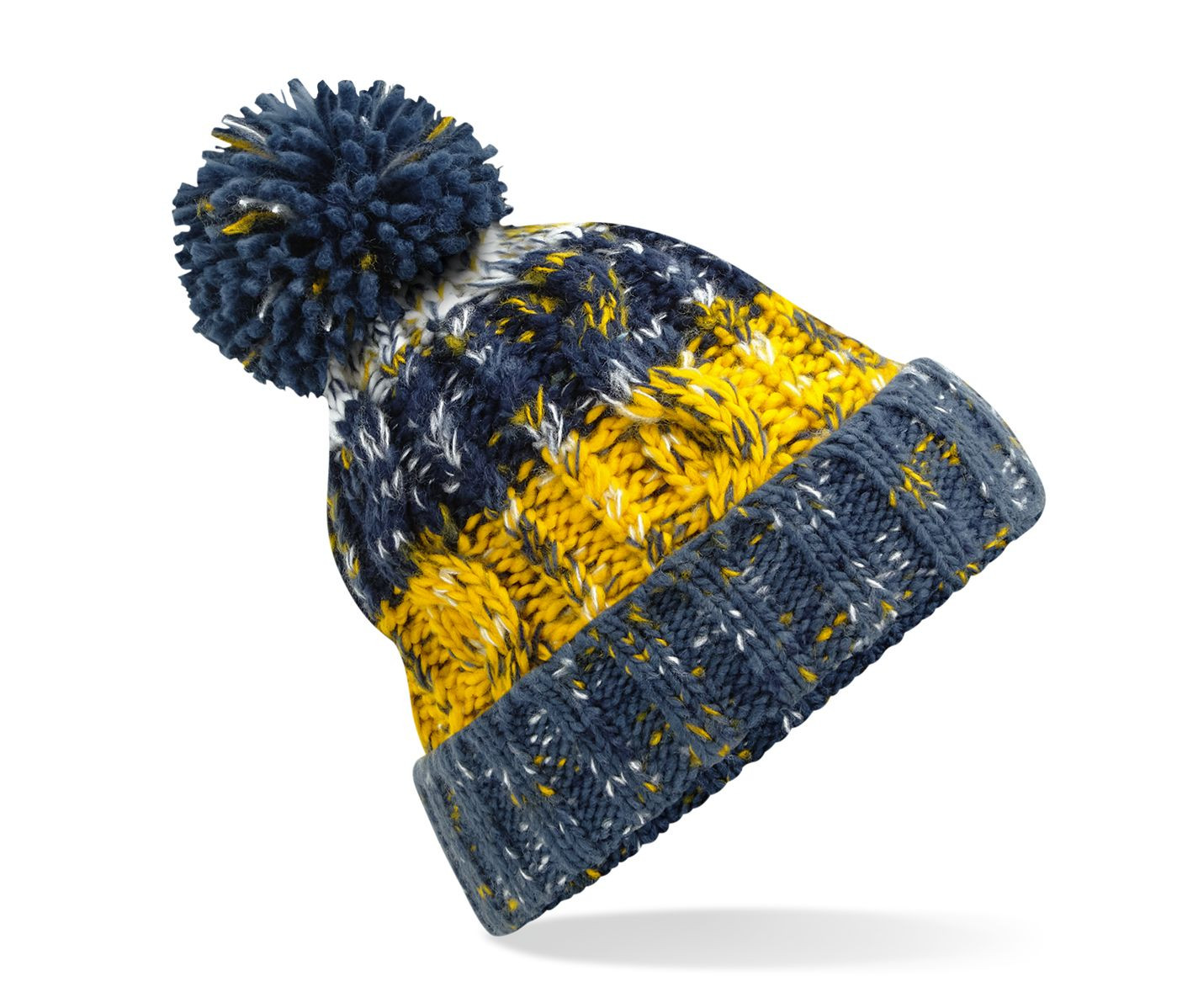 CORKSCREW POM POM BEANIE