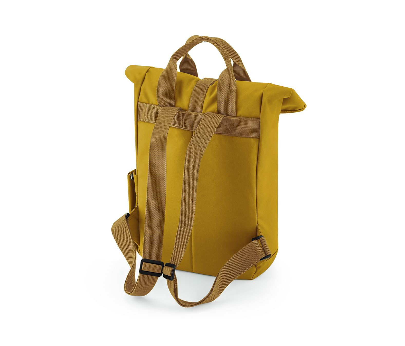 RECYCLED MINI TWIN HANDLE ROLL-TOP LAPTOP BACKPACK