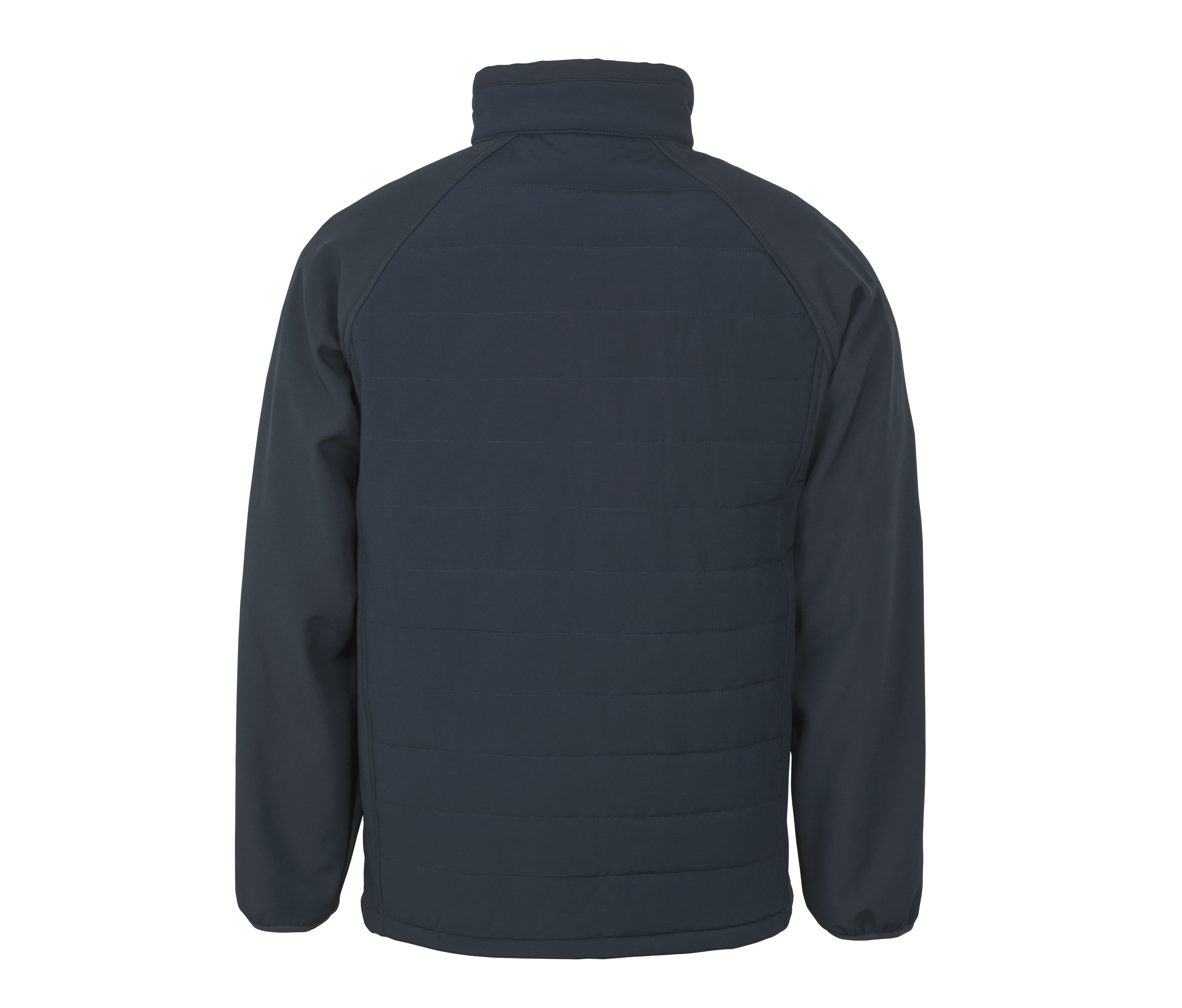 BLACK COMPASS PADDED SOFTSHELL JACKET