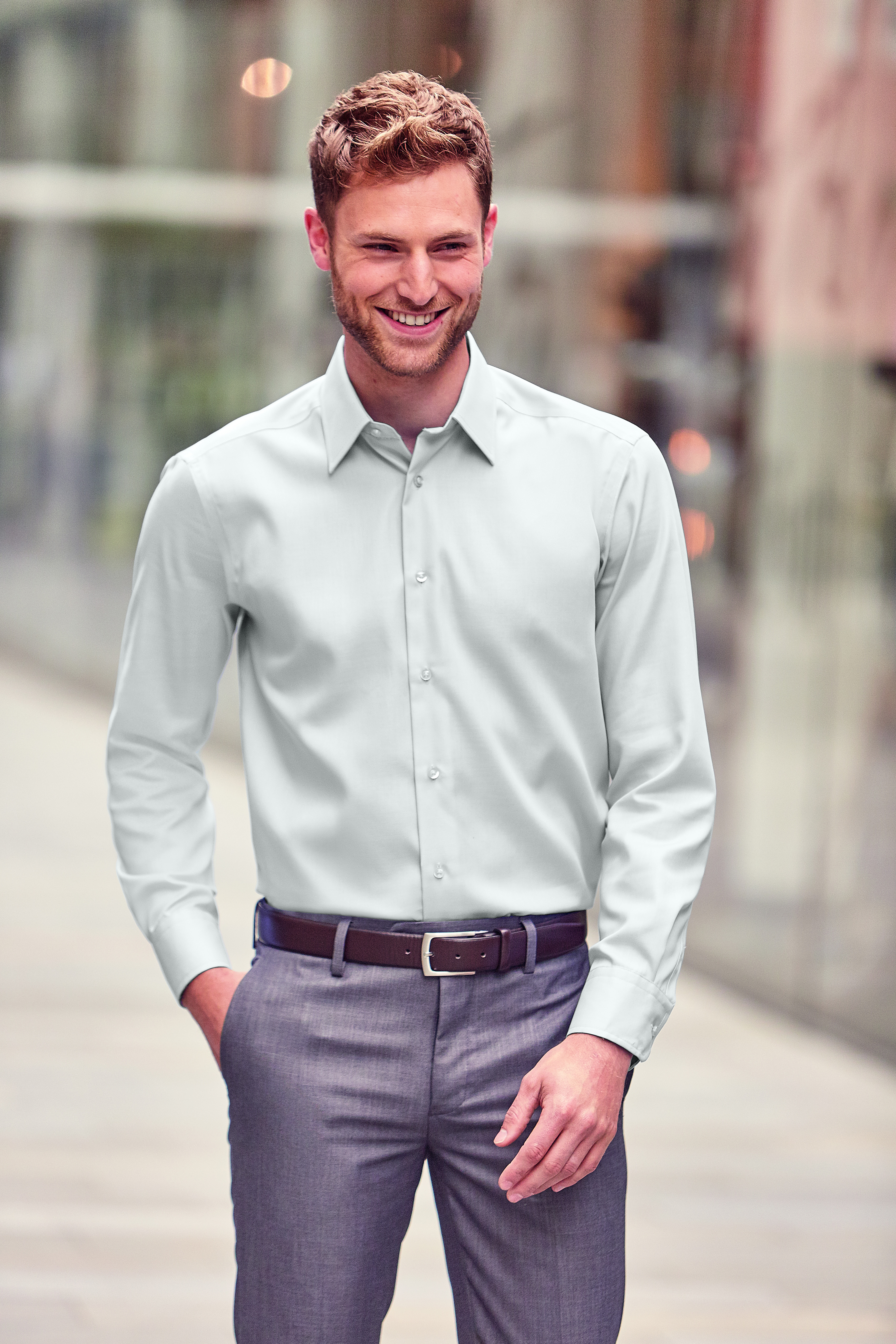 MEN'S LONG SLEEVE TAILORED ULTIMATE NON-IRON SHIRT