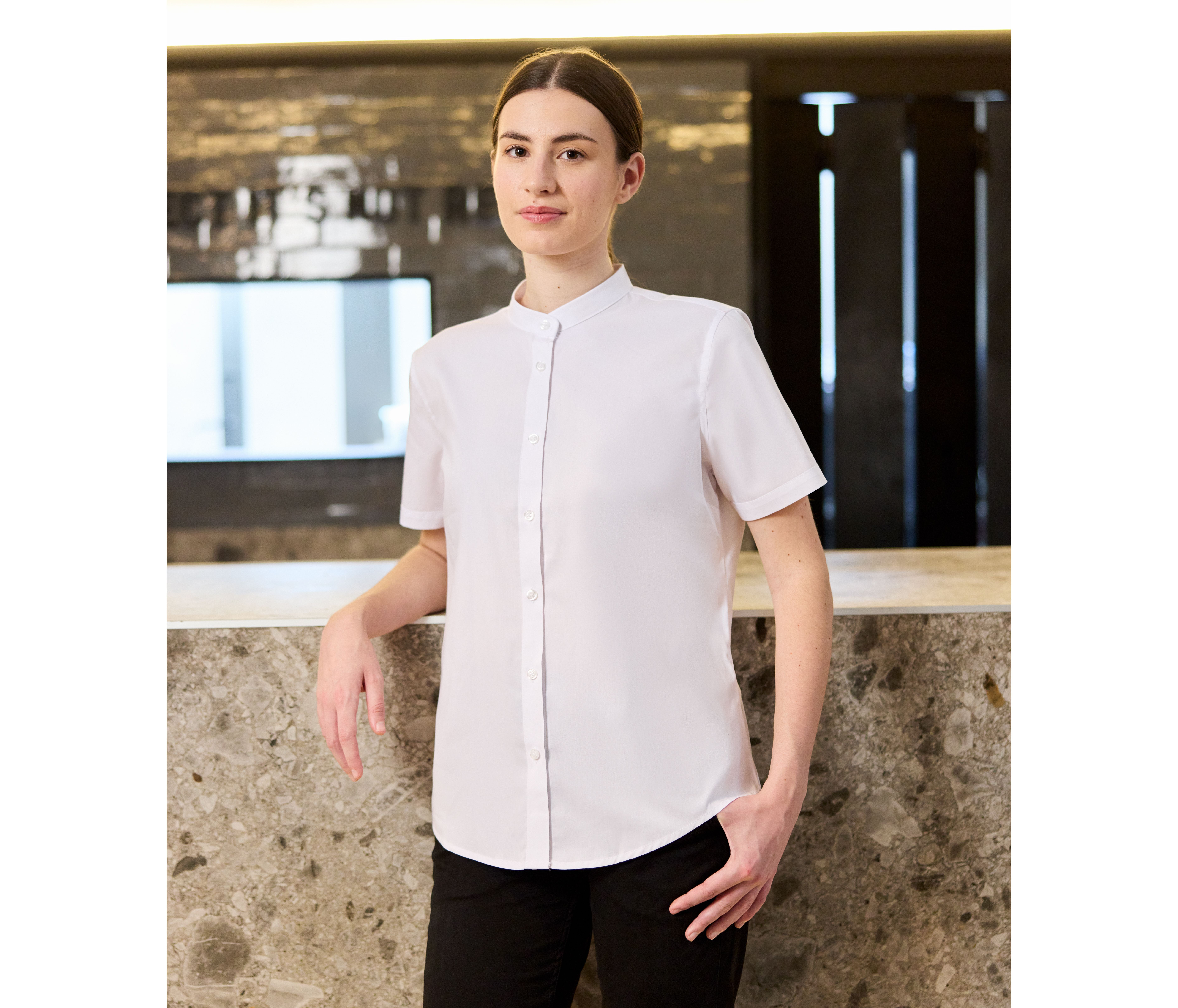 CAMISA MUJER CUELLO MAO