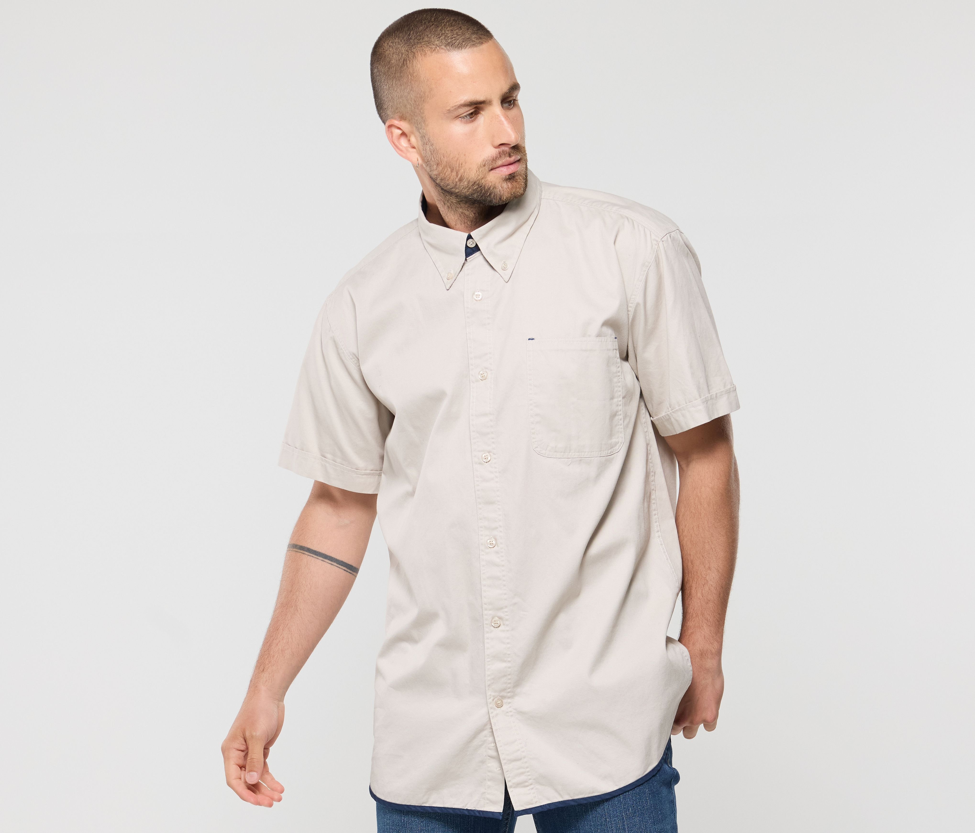 SHIRT SHORT SLEEVES BRANDY