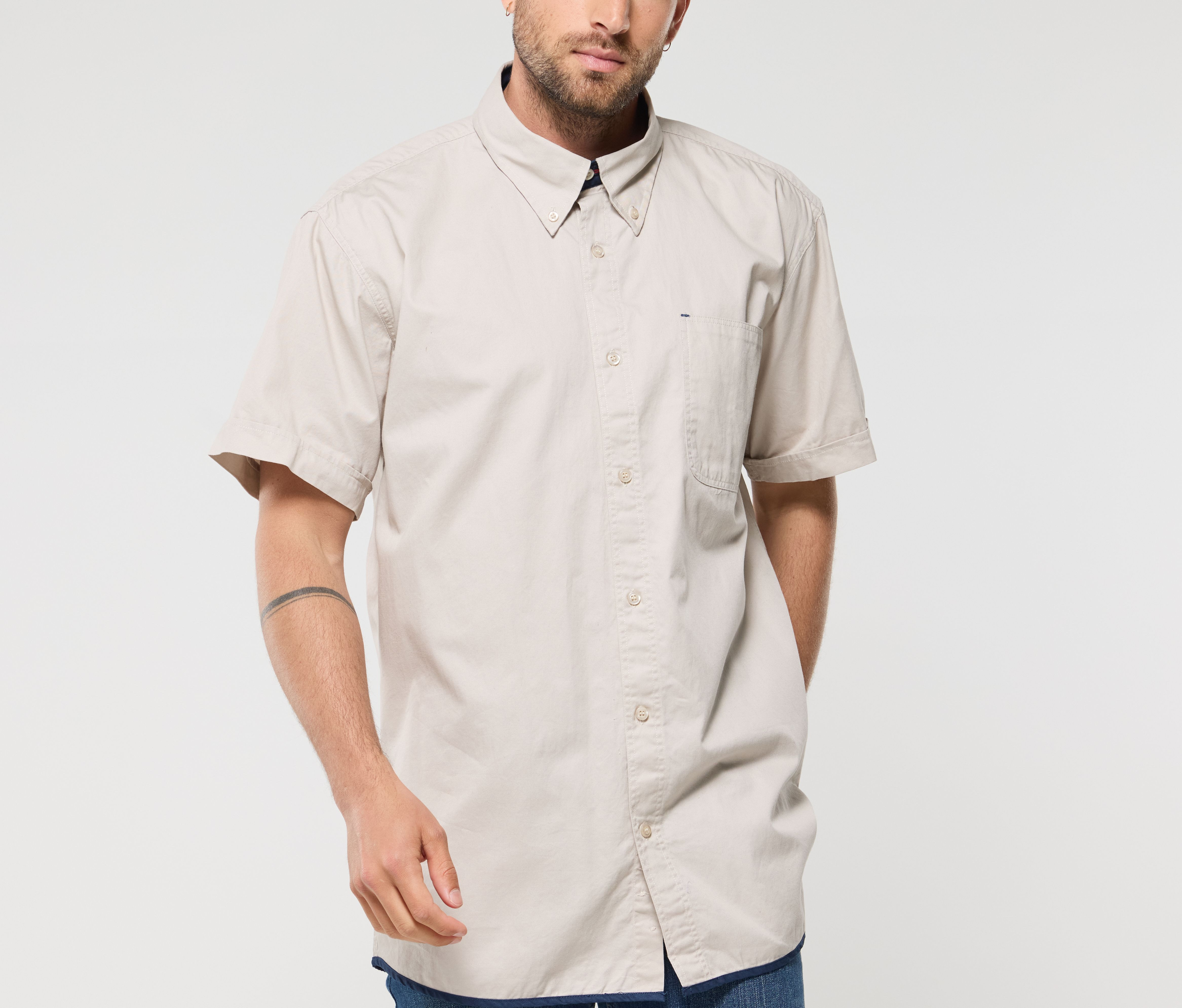 SHIRT SHORT SLEEVES BRANDY