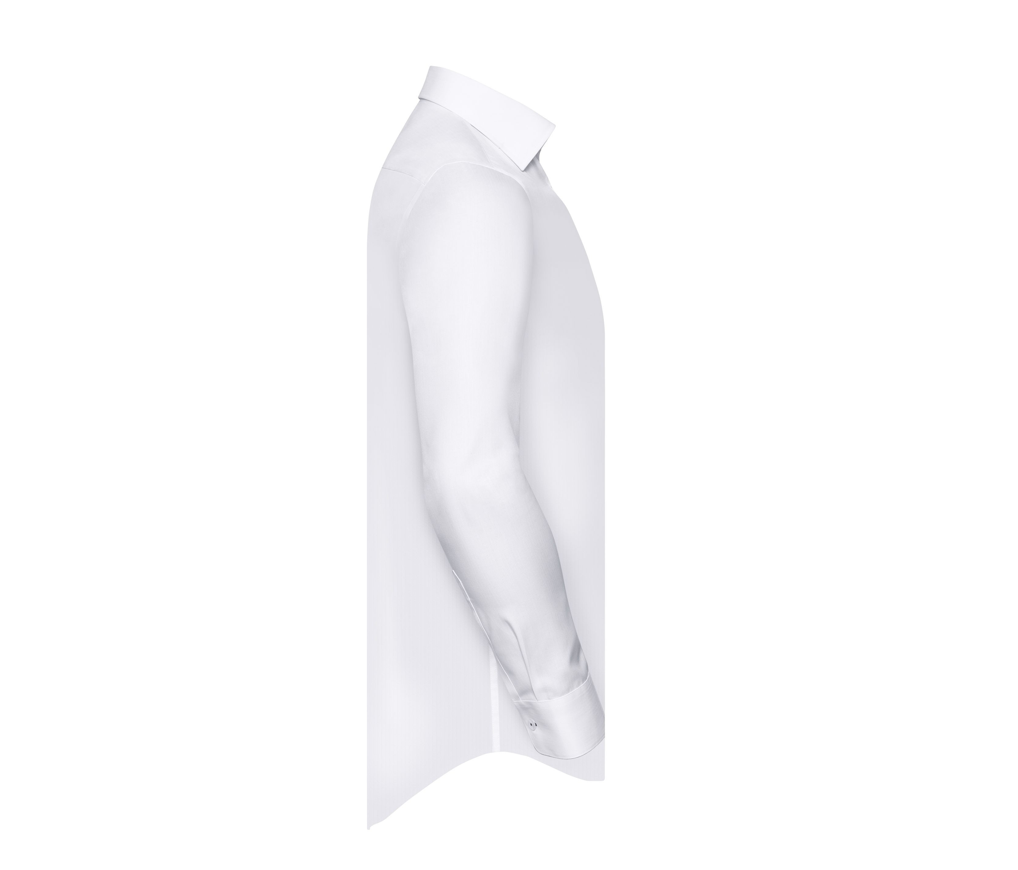 MEN'S LONG SLEEVE TAILORED CONTRAST HERRINGBONE SHIRT