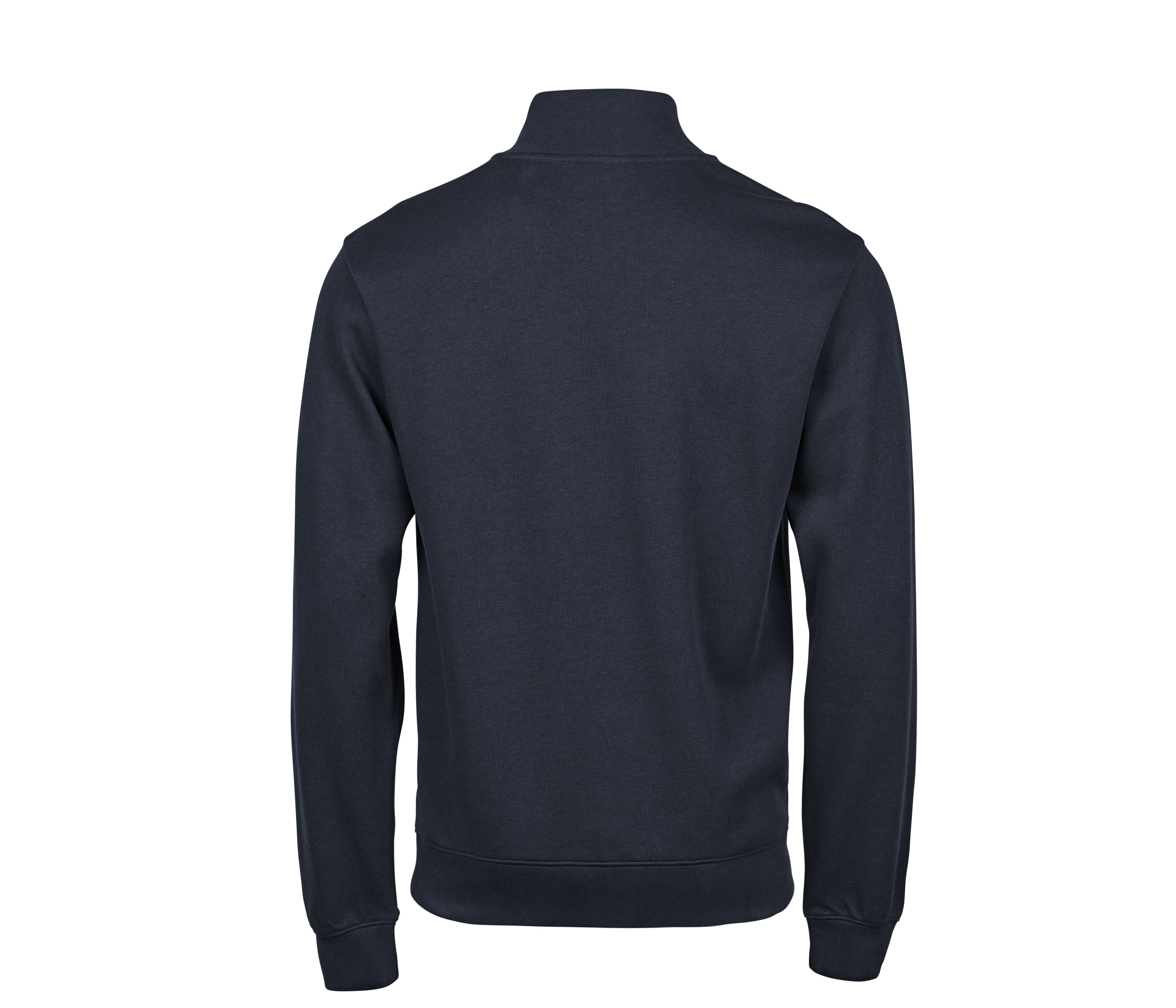 RIBBED INTERLOCK HALF ZIP