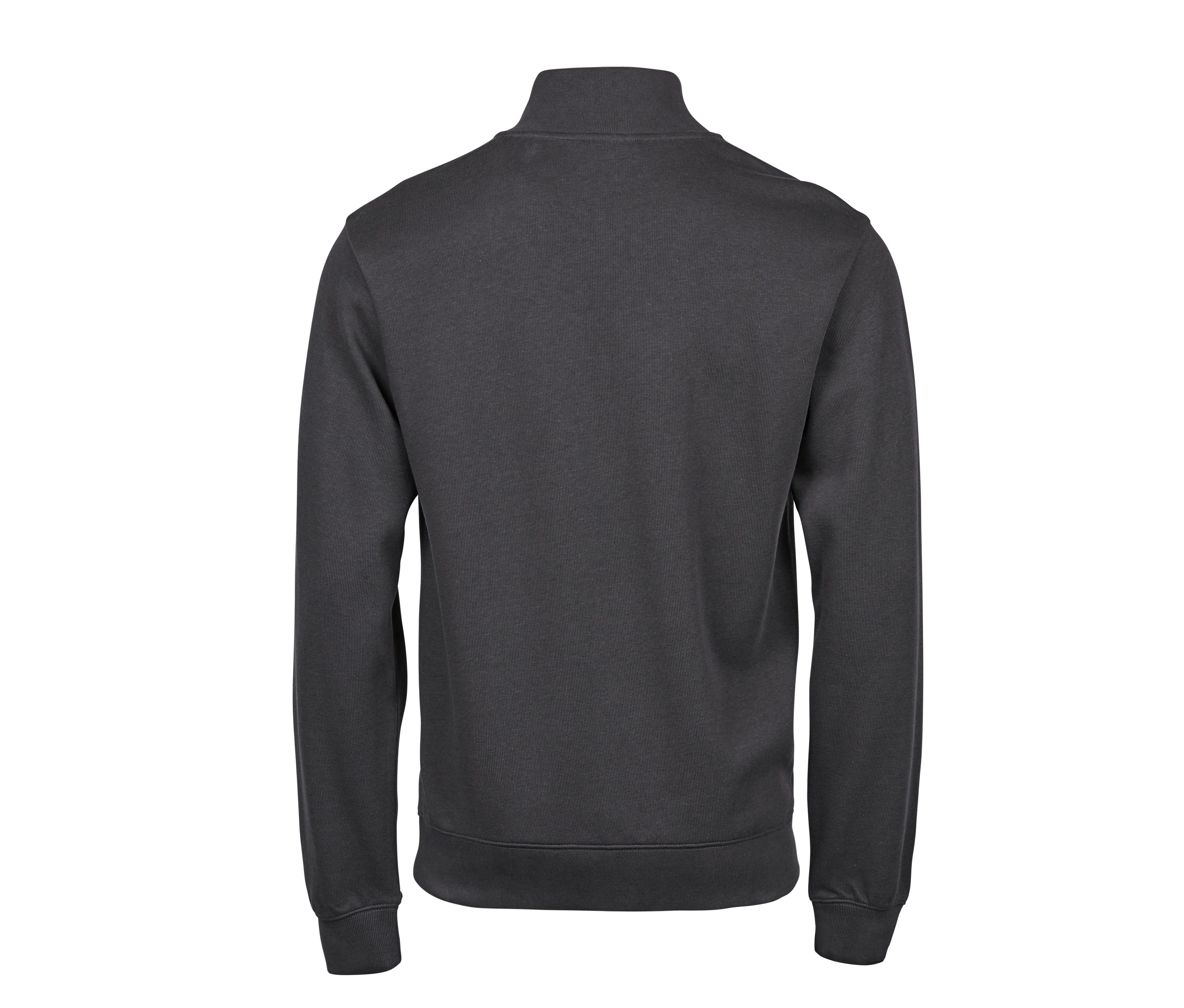 RIBBED INTERLOCK HALF ZIP