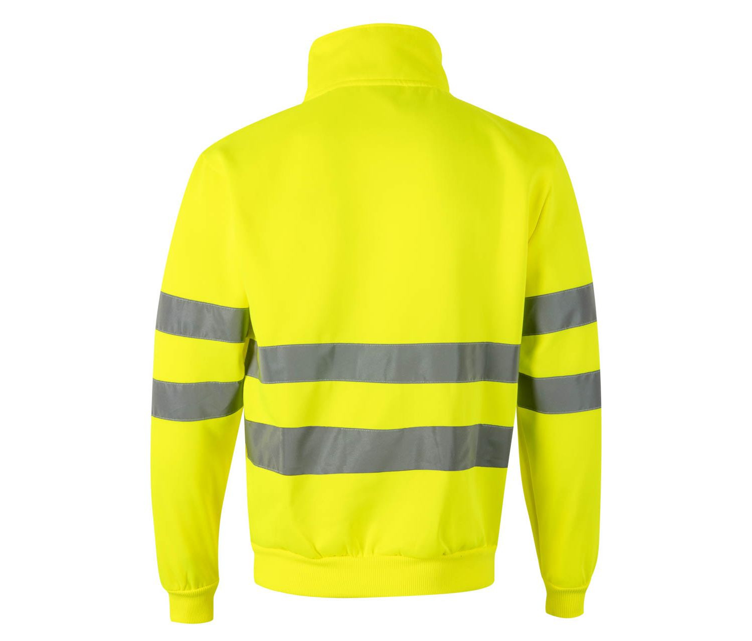 SWEAT COL ZIPPÉ HAUTE VISIBILITE