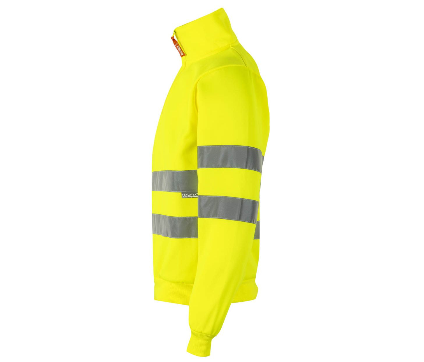 SWEAT COL ZIPPÉ HAUTE VISIBILITE