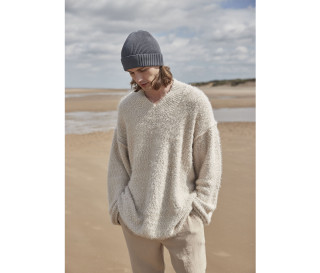 ORGANIC COTTON ENGINEERED PATCH BEANIE