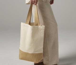 JUTE BASE CANVAS SHOPPER