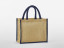 NATURAL STARCHED JUTE MIDI TOTE