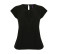 LADIES' PLEAT FRONT SHORT SLEEVED BLOUSE